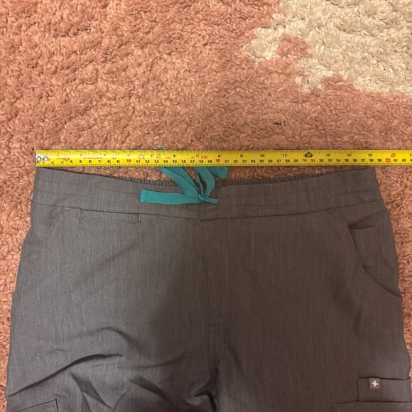 Figs Yola Skinny Scrub Pants Womens Small Nursing Medical Uniform Graphite Gray - Picture 9 of 12